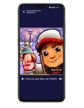 Pre-roll and Mid-roll Ads format example